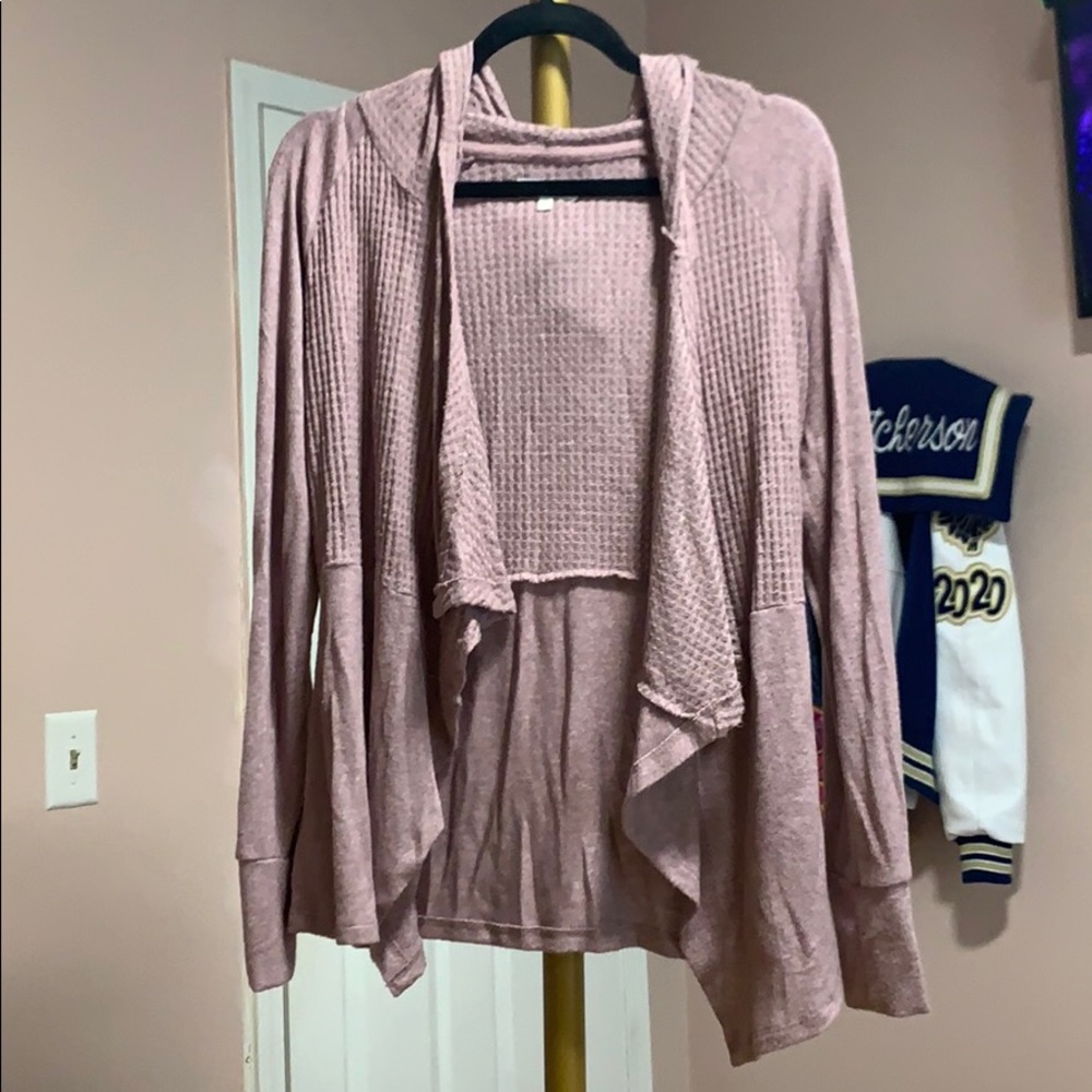 multi-textured cardigan